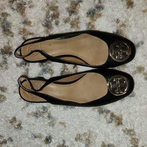 TORY BURCH Benton Leather Slingback Pump Size 8